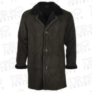 Men’s Classic Sheepskin Whisky Black Coat1