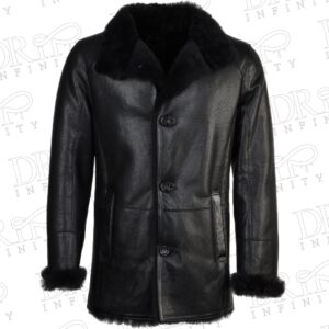 Men’s Sergio Black Sheepskin Coat