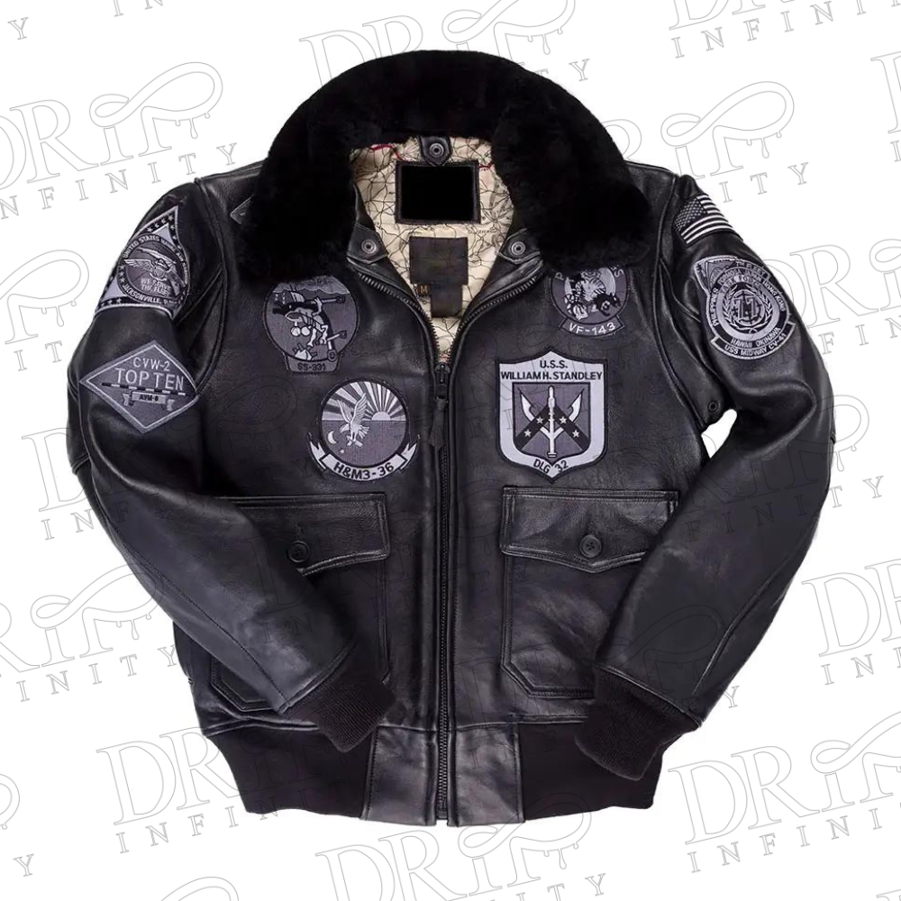 DRIP INFINITY: USA Stealth Top Gun Bomber Jacket