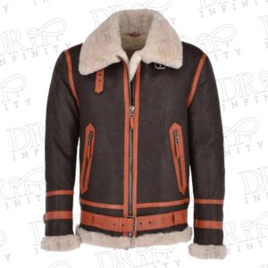 Men's US Pilot Brown Shearling Leather Jacket