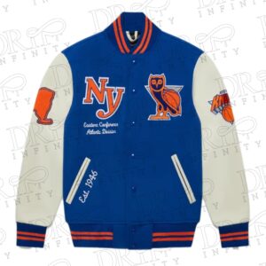 DRIP INFINITY: NBA New York Knicks Varsity Jacket