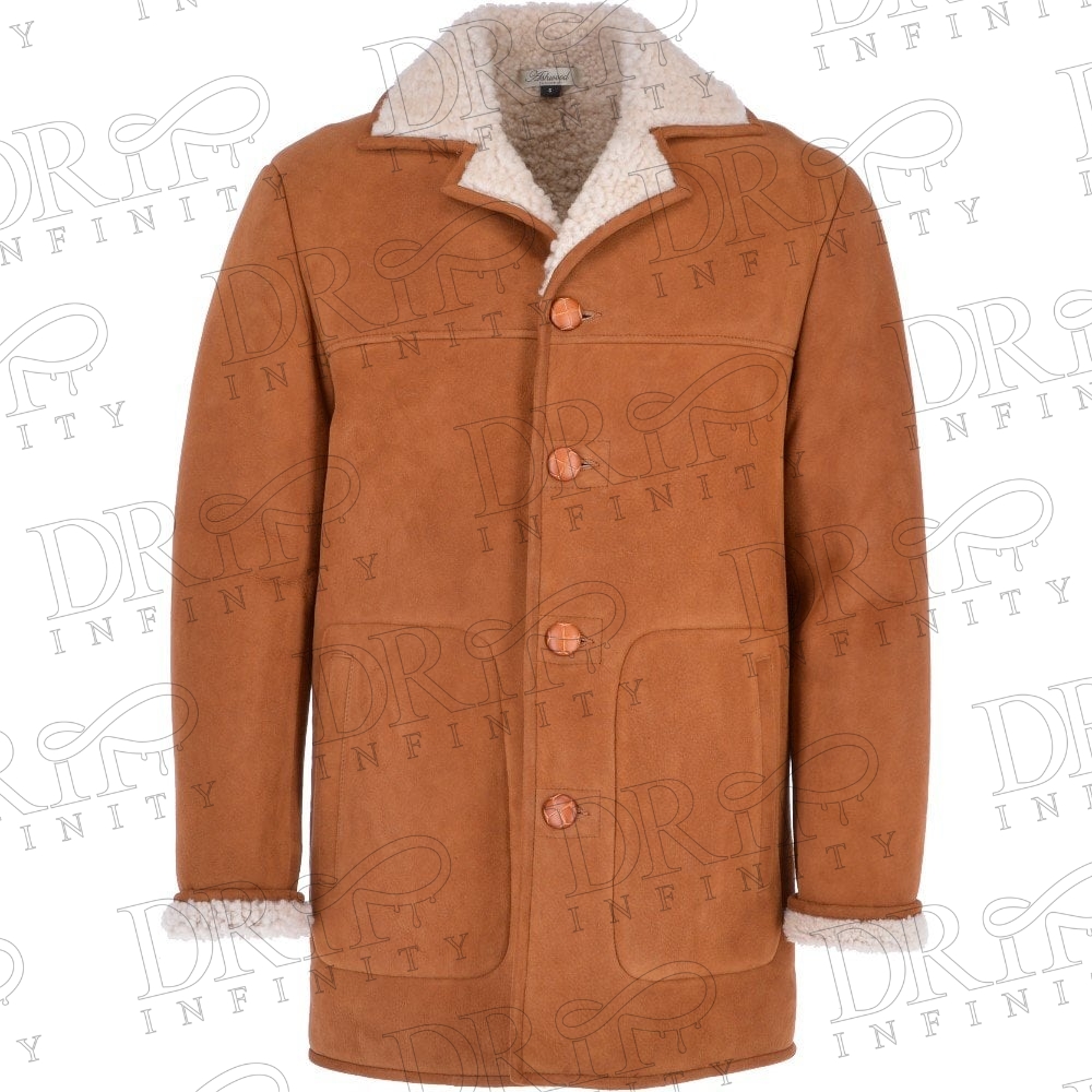 Men’s Classic Tan Sheepskin Fur Coat