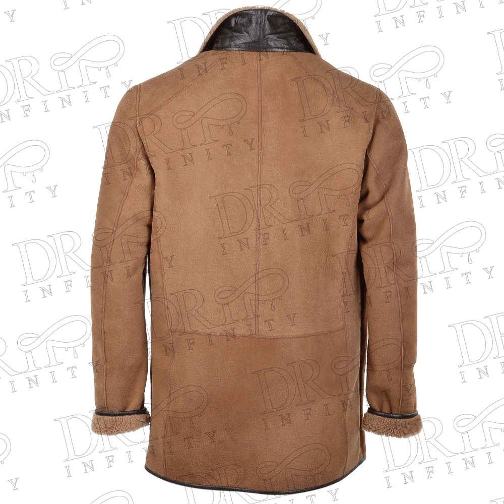 Men’s Whisky Sheepskin Coat ( Back )