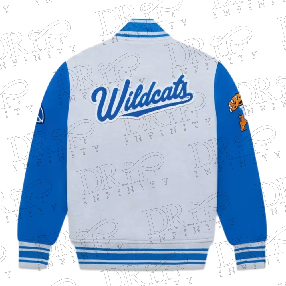 DRIP INFINITY: NCAA Kentucky Wildcats Fleece Varsity Jacket ( Back )