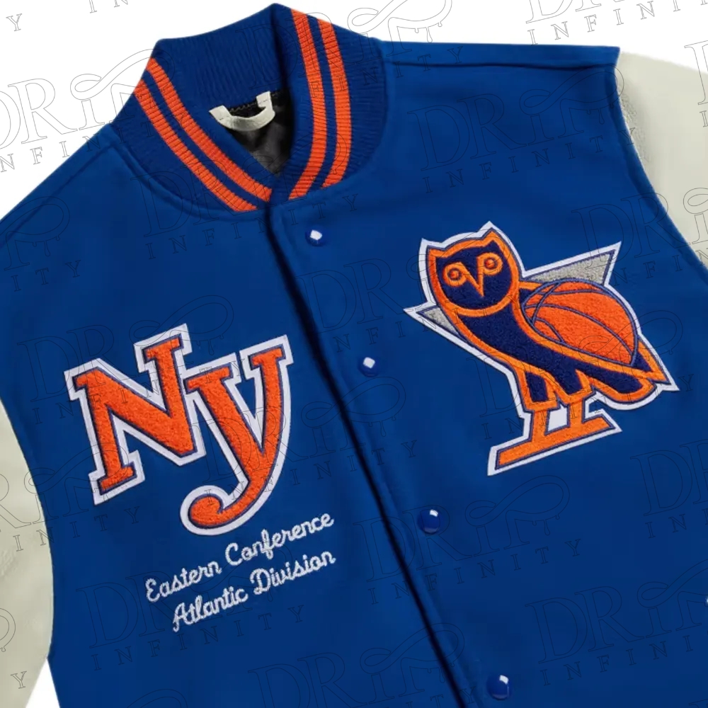 DRIP INFINITY: NBA New York Knicks Varsity Jacket