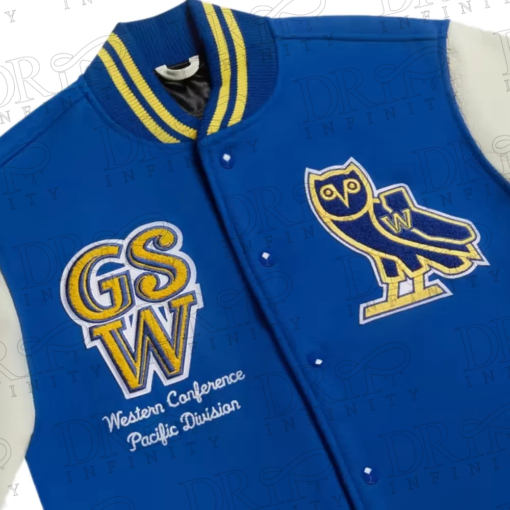 DRIP INFINITY: NBA Golden State Warriors Varsity Jacket