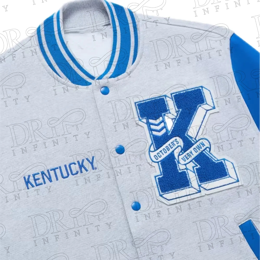 DRIP INFINITY: NCAA Kentucky Wildcats Fleece Varsity Jacket