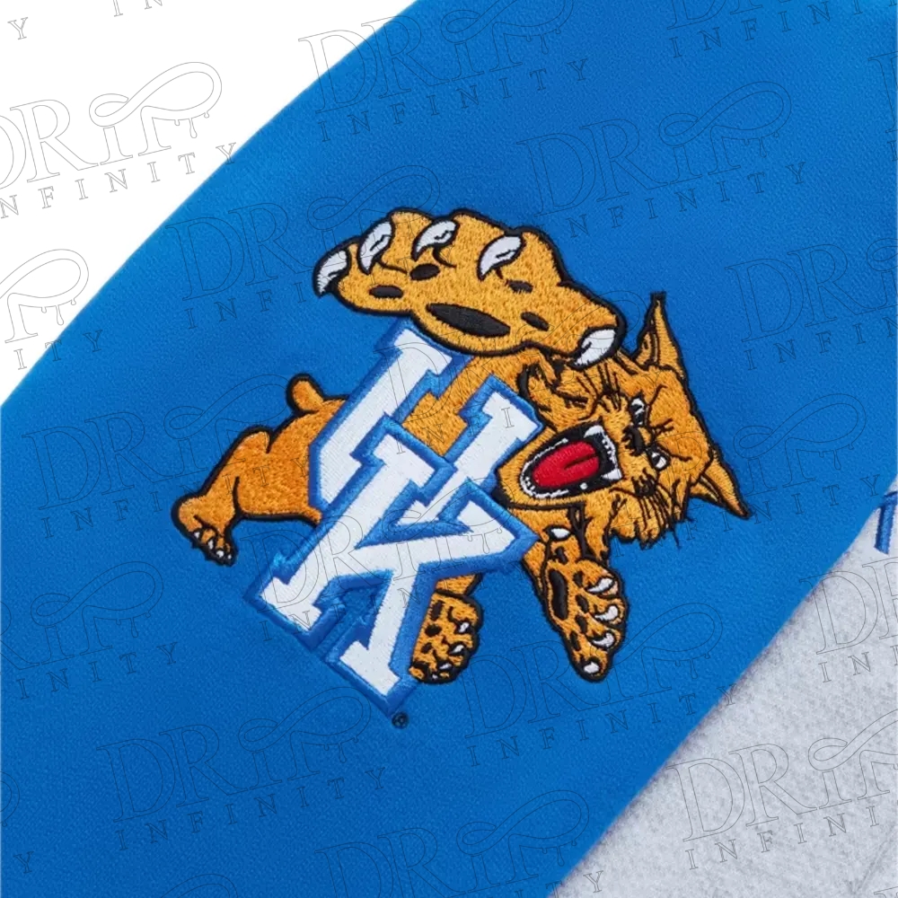 DRIP INFINITY: NCAA Kentucky Wildcats Fleece Varsity Jacket
