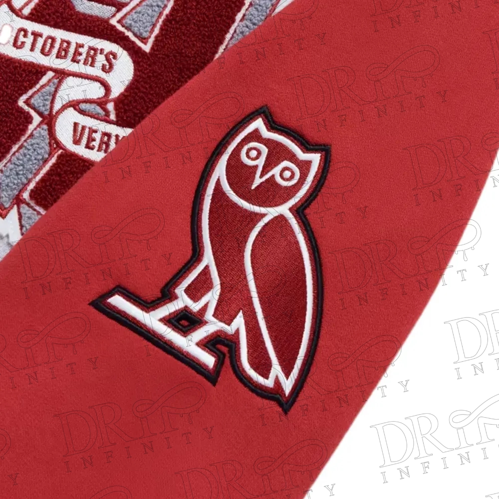 DRIP INFINITY: NCAA Alabama Crimson Tide Fleece Varsity Jacket