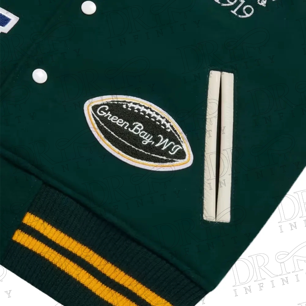DRIP INFINITY OVO x NFL Green Bay Packers Varsity Jacket