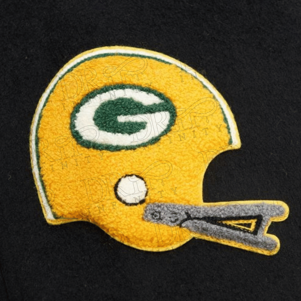 DRIP INFINITY: Women's Green & Black Varsity Jacket