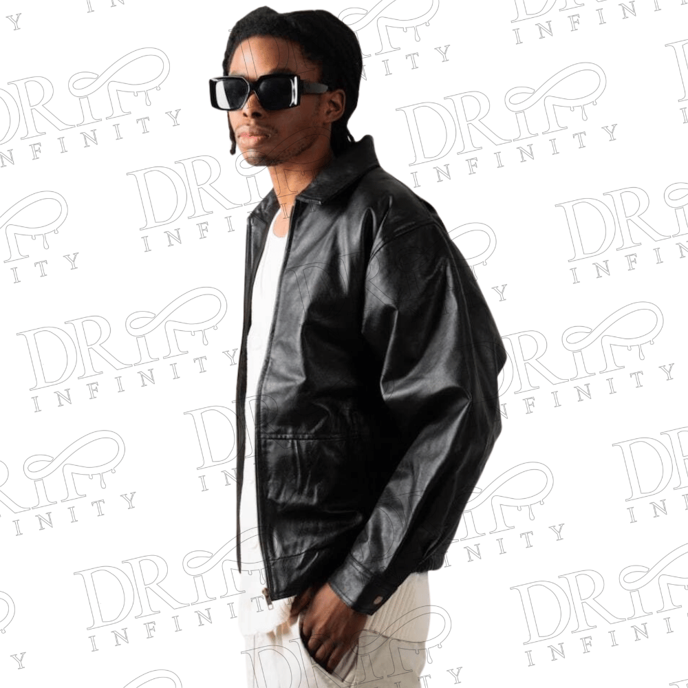 DRIP INFINITY: 90’s Oversized Vintage Leather Jacket