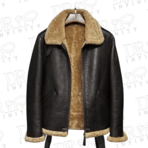 DRIP INFINITY: Men's Aviator Shearling Fur Sheepskin Jacket