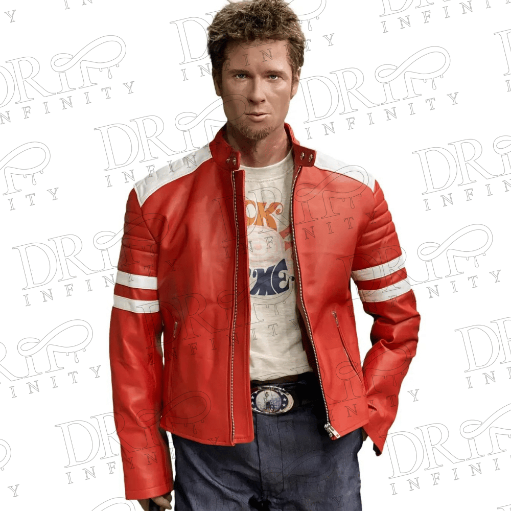 DRIP INFINITY: Fight Club Brad Pitt Leather Jacket
