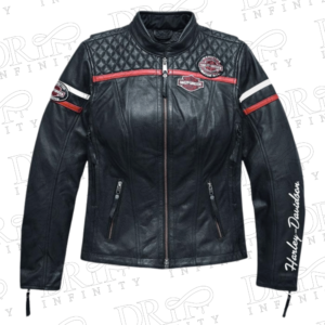 DRIP INFINITY: Harley Davidson Miss Enthusiast H-D Triple Vent System Leather Jacket