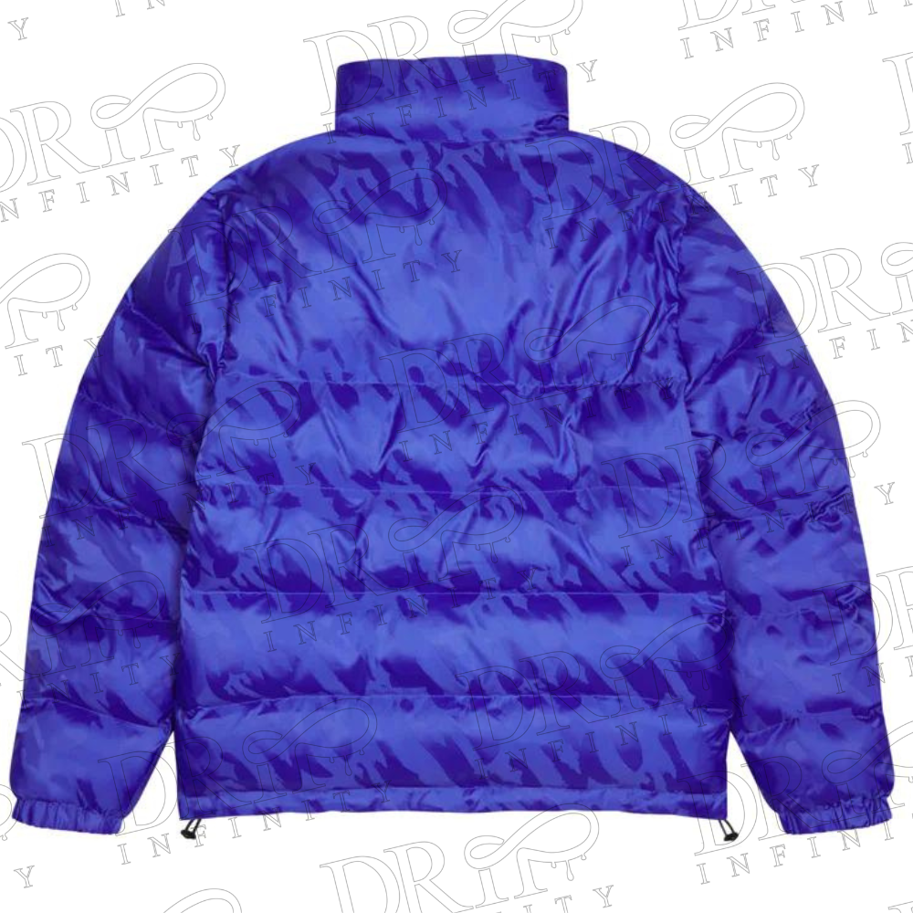 DRIP INFINITY: Trapstar T Jacquard Dazzling Blue Puffer Jacket (Back)