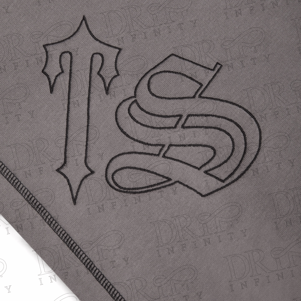 DRIP INFINITY: Men's Script Tracksuit Black & Grey