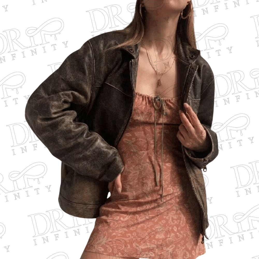 DRIP INFINITY: 90’s Oversized Vintage Leather Jacket