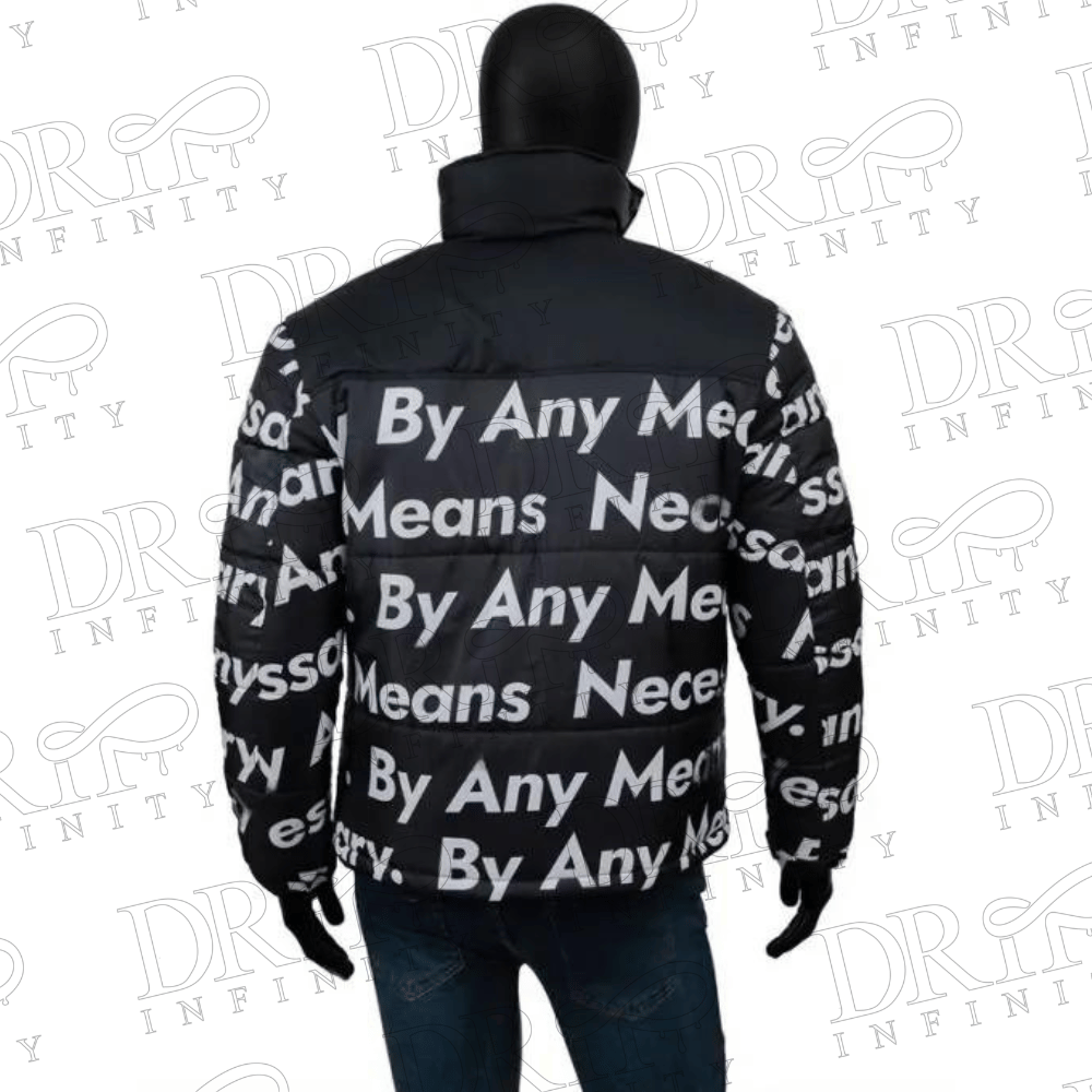 DRIP INFINITY: Goku Drip Puffer Jacket (Back)