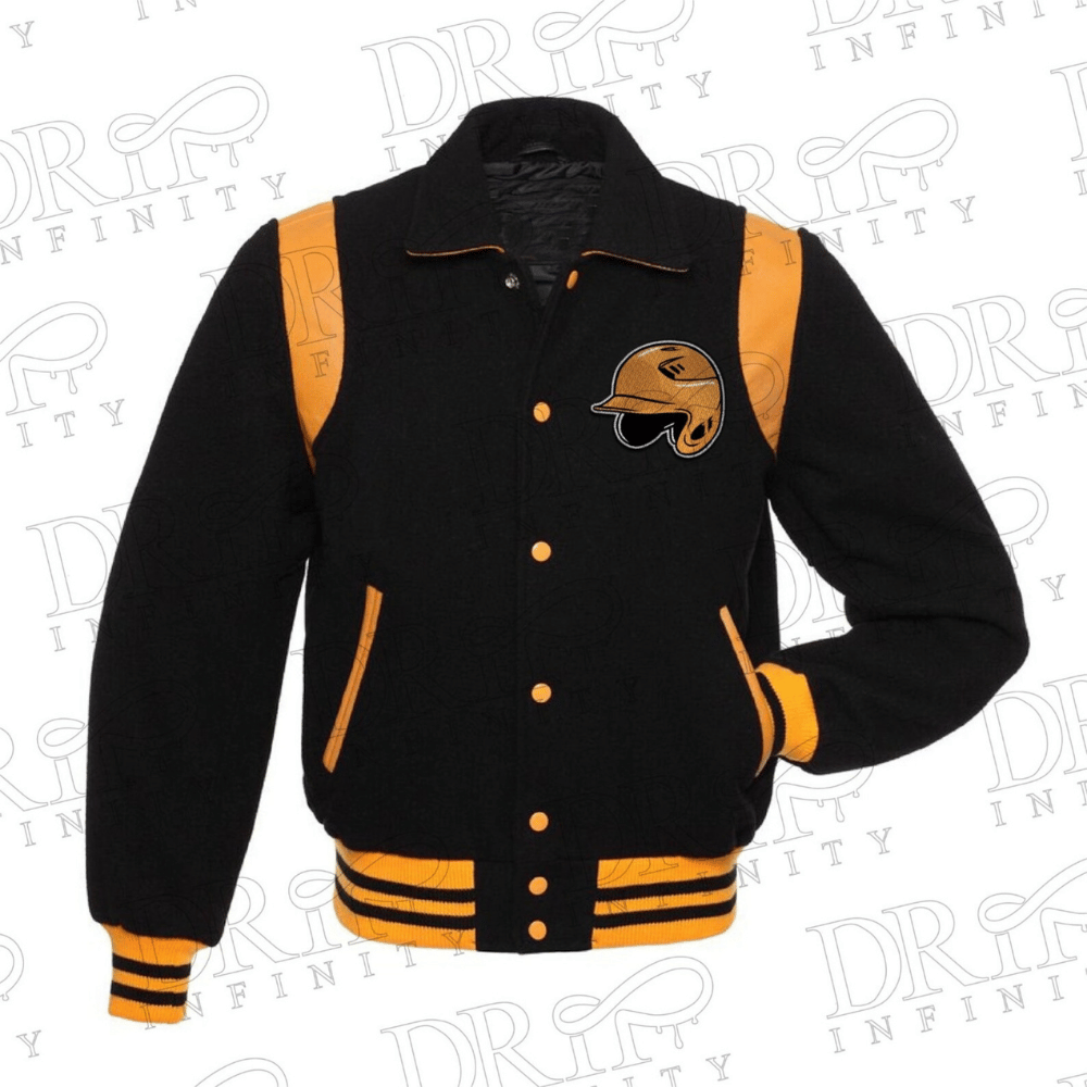 DRIP INFINITY: Baseball Team Letterman Varsity Jacket