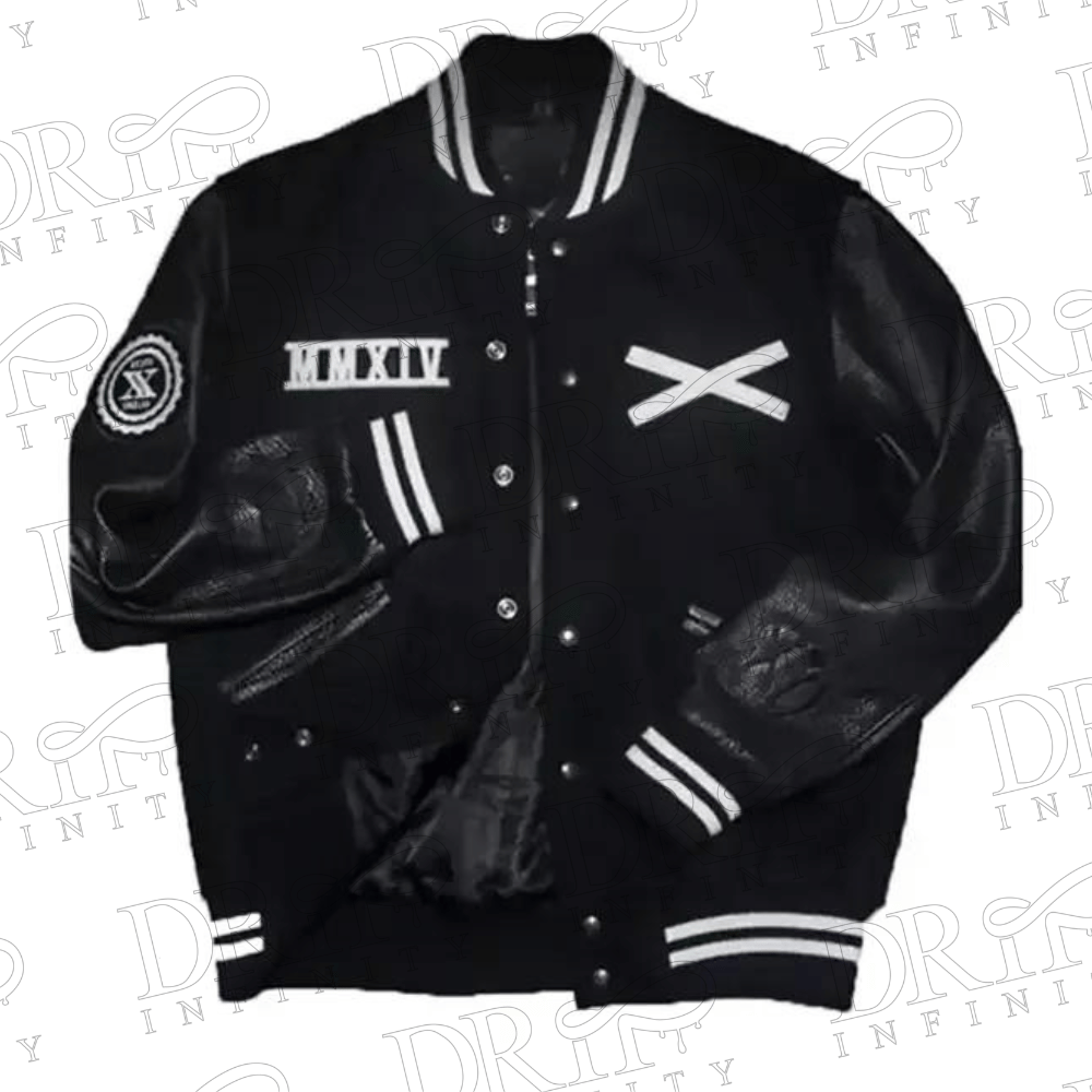 DRIP INFINITY: The Weekend XO Tour Black Varsity Jacket