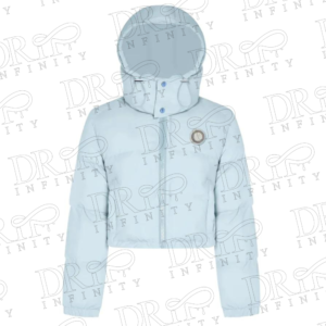 DRIP INFINITY: Women's Ice Blue Trapstar Irongate Hooded Puffer Jacket