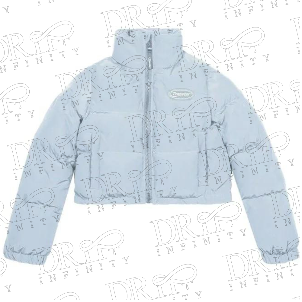 DRIP INFINITY: Women’s Ice Blue Trapstar Hyperdrive Puffer Jacket