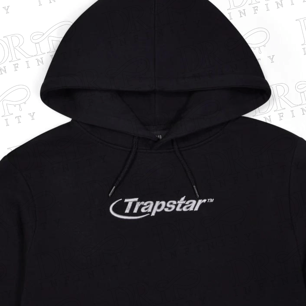 DRIP INFINITY: Men's Black Hyperdrive Embroidered Tracksuit - Image 3