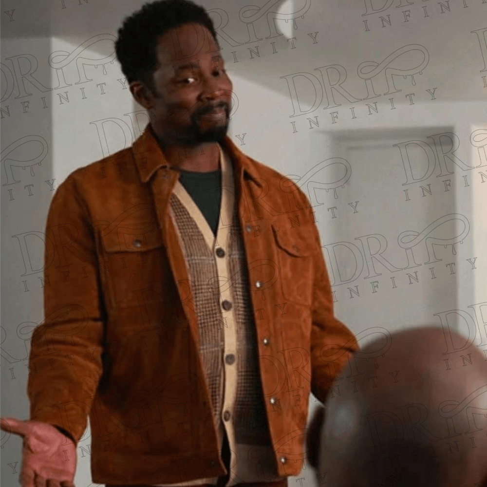 DRIP INFINITY: Best Man Julian Murch Suede Trucker Jacket 