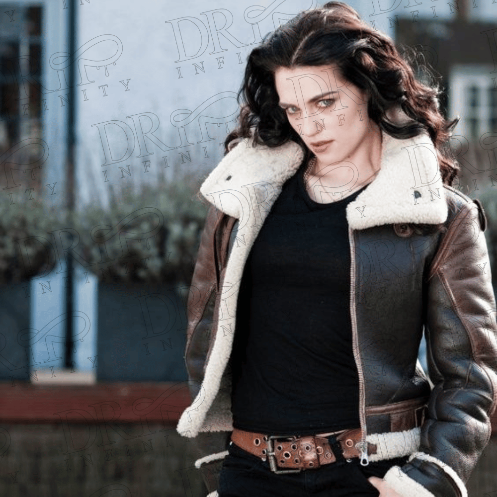 DRIP INFINITY: Katie McGrath Shearling Jacket