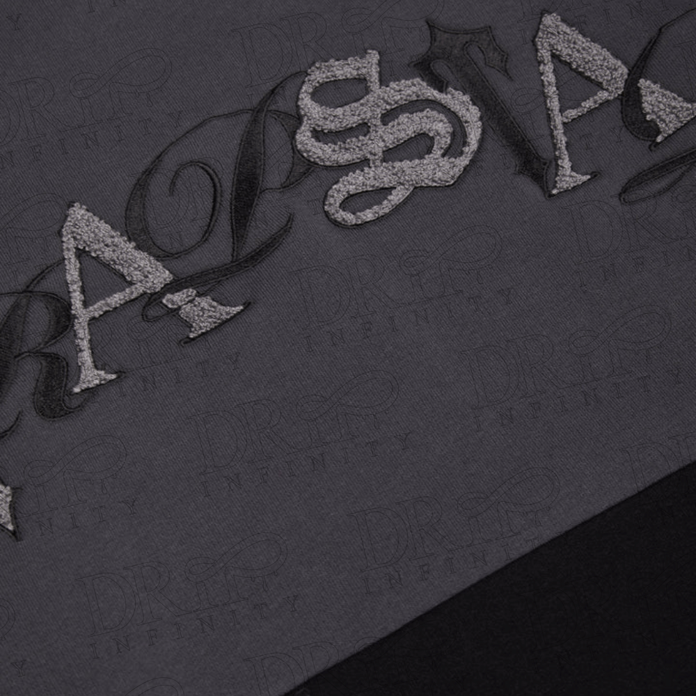 DRIP INFINITY: Men's Script Tracksuit Black & Grey