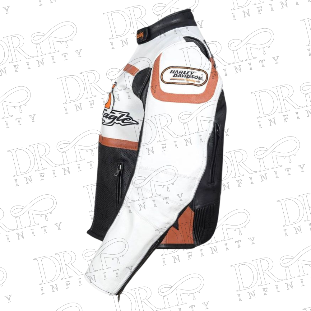 DRIP INFINITY: Ladies HD Raceway Screaming Eagle Leather Jacket