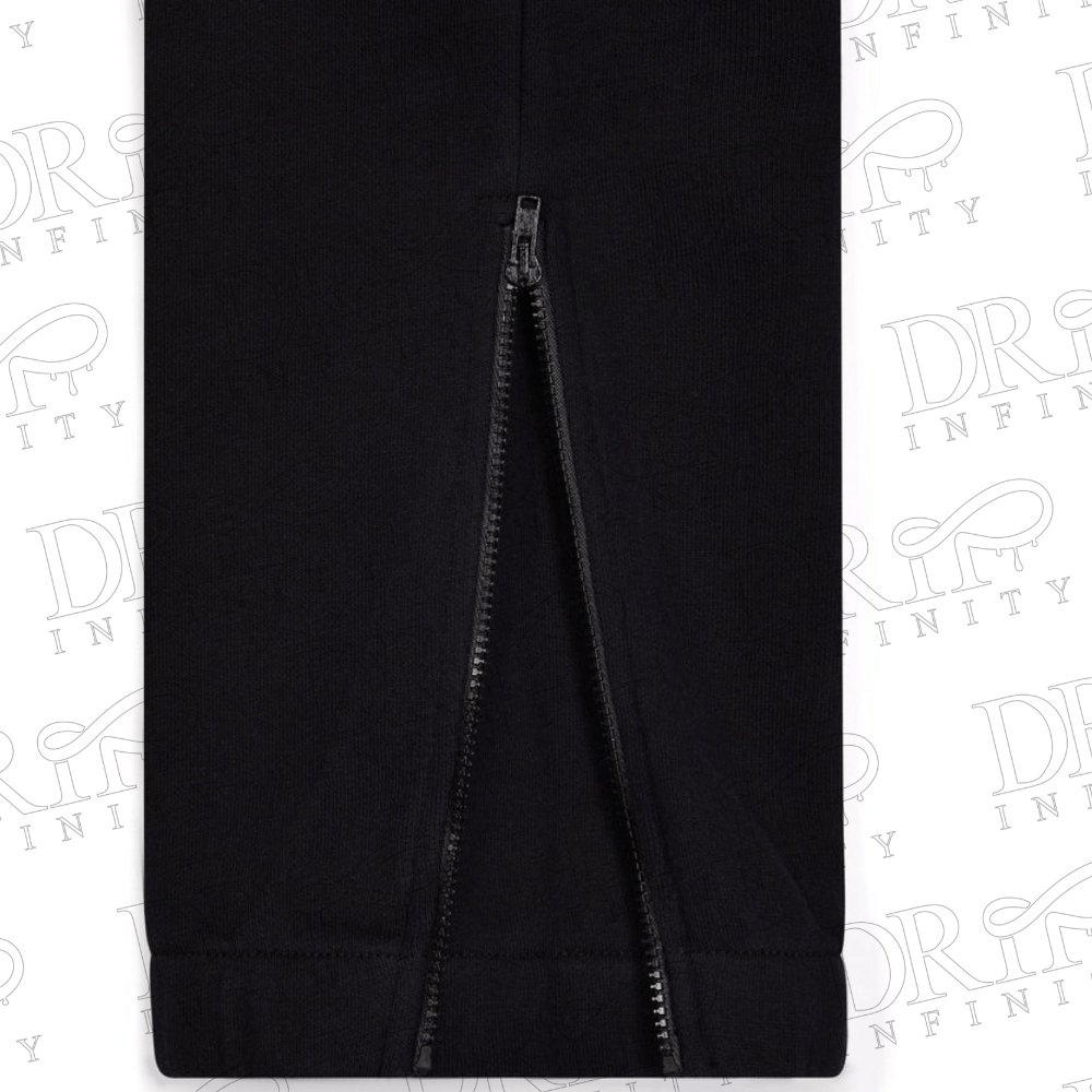 DRIP INFINITY: Men's Black Hyperdrive Embroidered Tracksuit