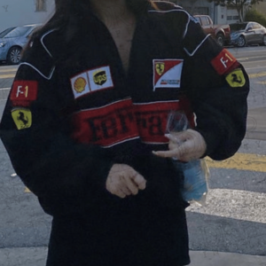 DRIP INFINITY: Ferrari Nascar F1 Racing Vintage Bomber Jacket