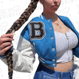 DRIP INFINITY: Women's Varsity College Baseball Jacket