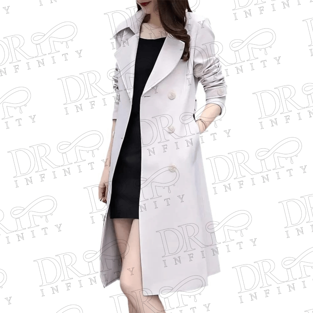 Women's Double Breasted Long Trench Coat