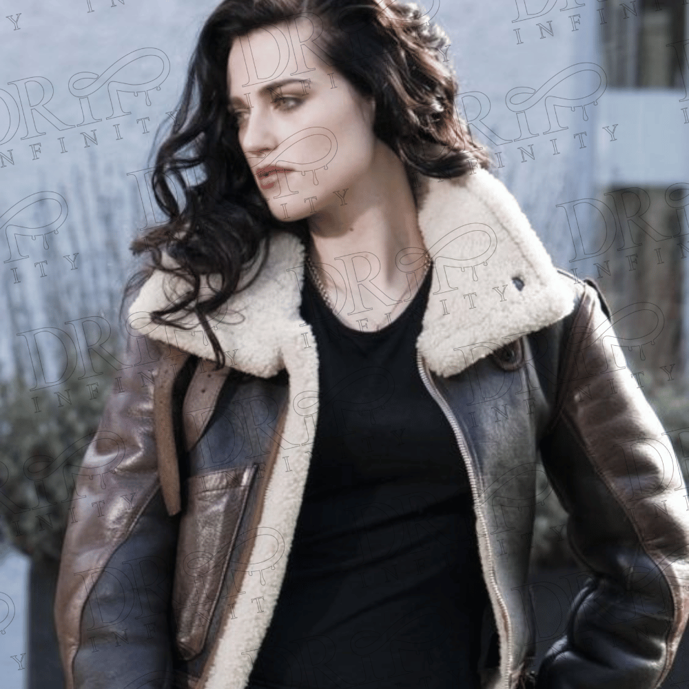 DRIP INFINITY: Katie McGrath Shearling Jacket