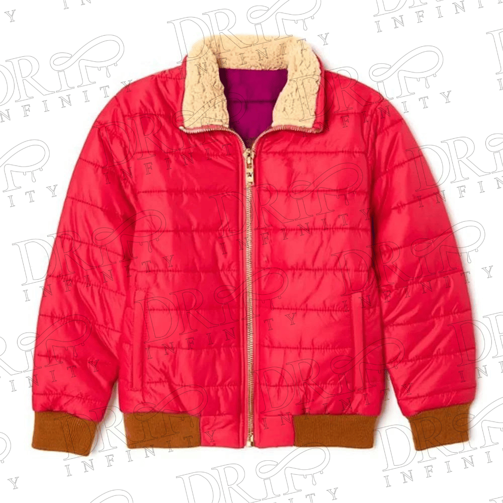 DRIP INFINITY: Women’s Rainbow Sunburst Bomber Puffer Jacket