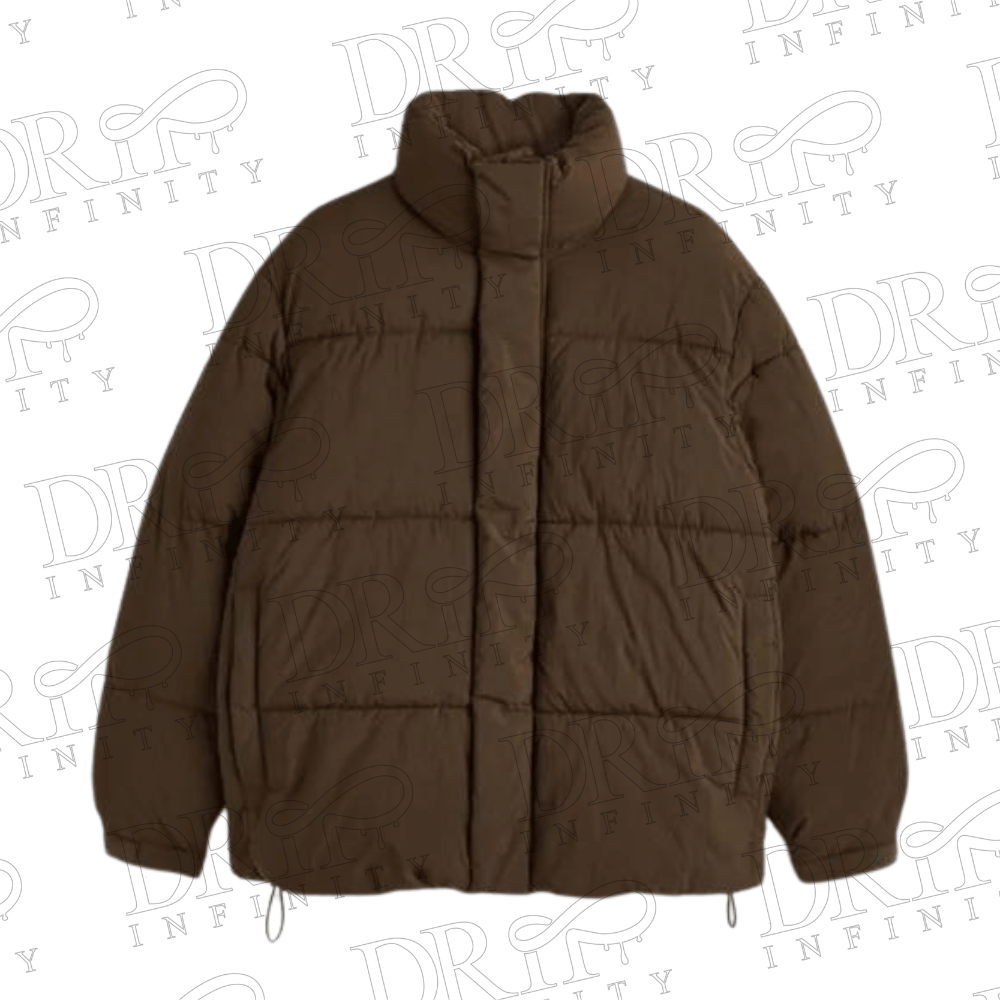 DRIP INFINITY: Men's Brown Puffer Down Jacket