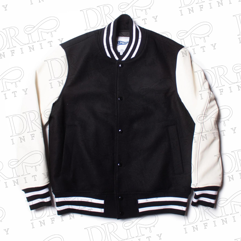 DRIP INFINITY: Men's Varsity Jacket Black