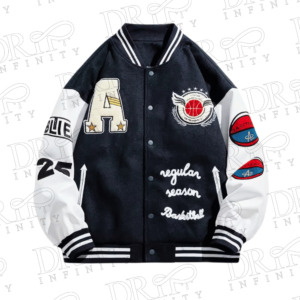 DRIP INFINITY: Men's Windproof Baseball Varsity Jacket