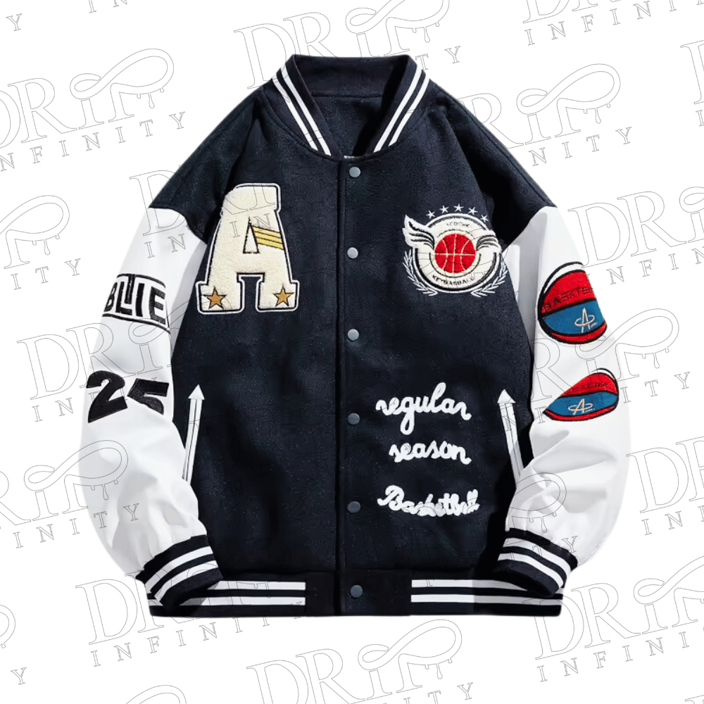 DRIP INFINITY: Men's Windproof Baseball Varsity Jacket