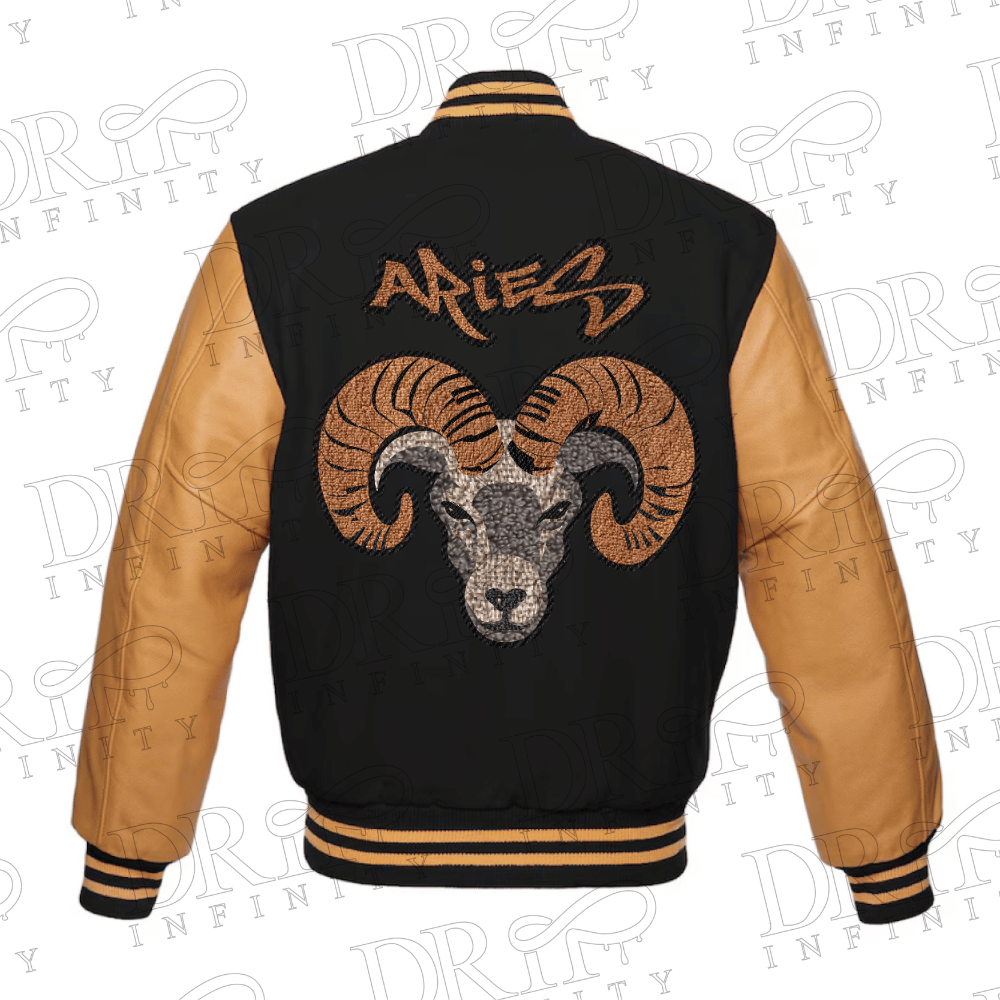 DRIP INFINITY: Halloween Black & Gold Varsity Jacket (Limited Edition )