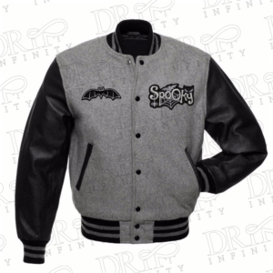 DRIP INFINITY: Halloween Black & Grey Varsity Jacket (Limited Edition )