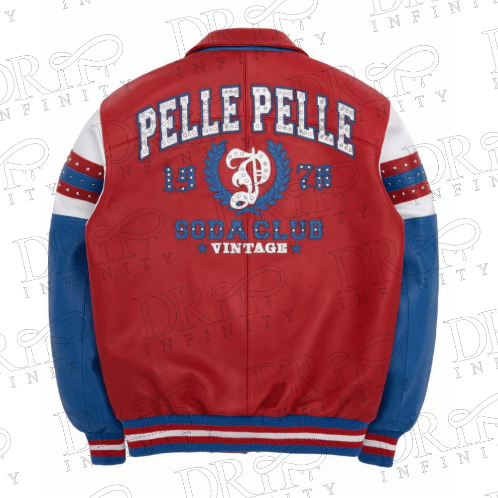 DRIP INFINITY: Pelle Pelle Arches Leather Varsity Jacket (Limited Edition)