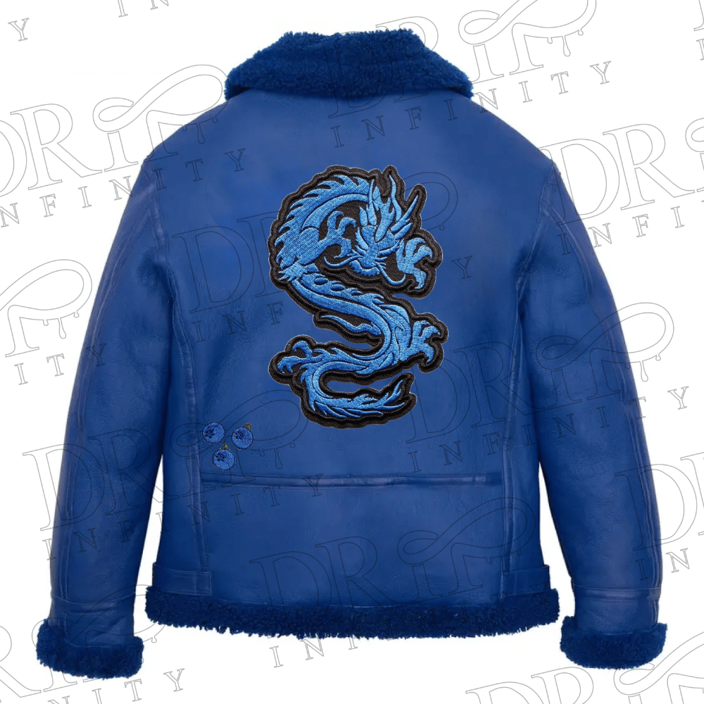 DRIP INFINITY: Sheepskin Navy B3 Bomber Leather Jacket (Limited Edition)