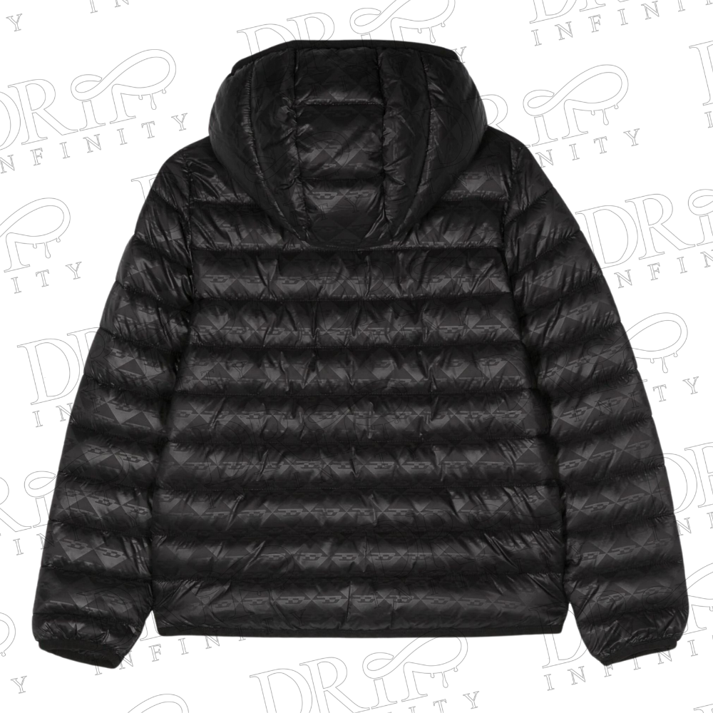 DRIP INFINITY: Women's Black Padded Jacket (Back)