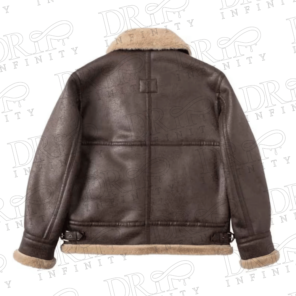 DRIP INFINITY: Resident Evil Leon Kennedy Shearling Leather Jacket