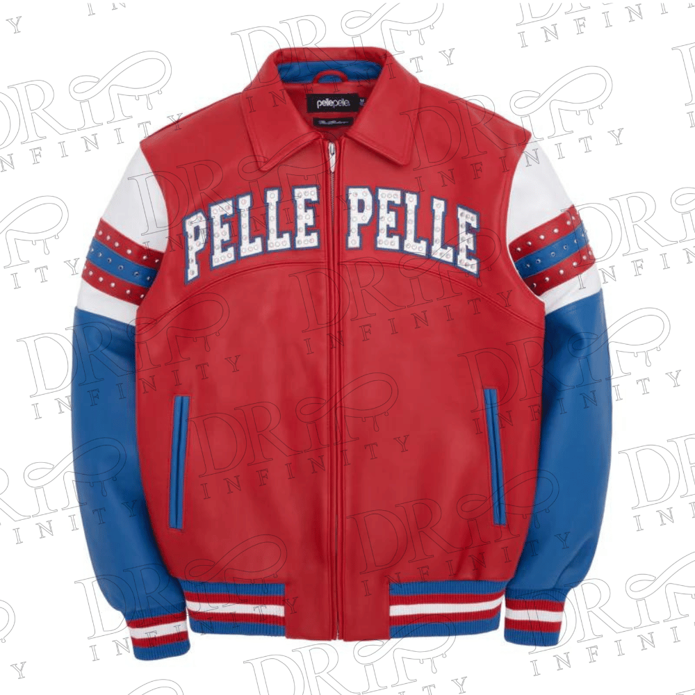 DRIP INFINITY: Pelle Pelle Arches Leather Varsity Jacket (Limited Edition)