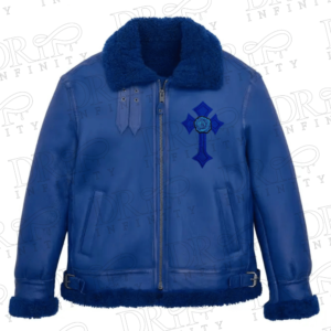 DRIP INFINITY: Sheepskin Navy B3 Bomber Leather Jacket (Limited Edition)